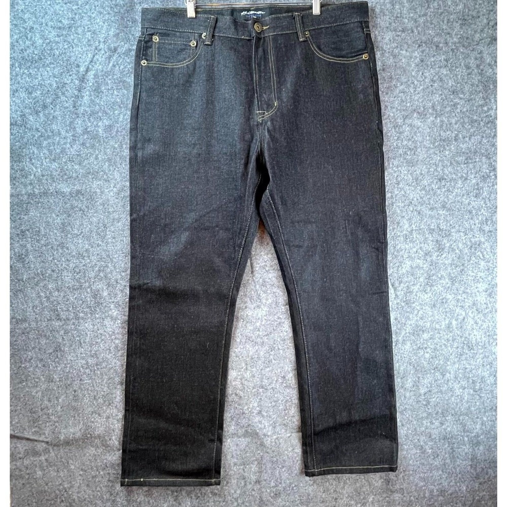 Kno Betta Jeans Mens 40 Dark Stiff Denim Straight Leg